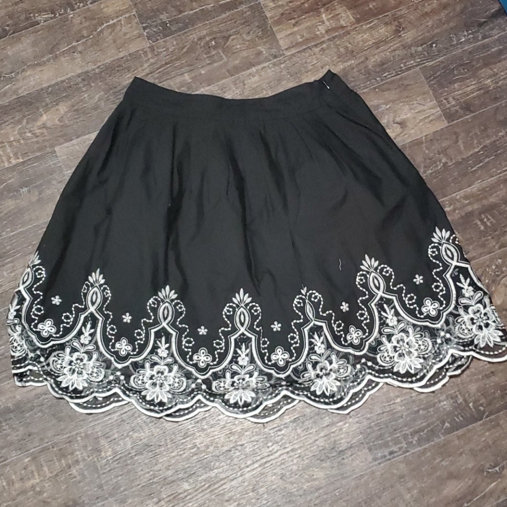 Black and white skirt